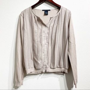 Katherine Barclay | Beige Long Sleeve Top Sz XL